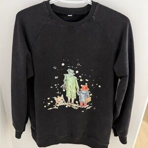Black Graphic Men's Sweater